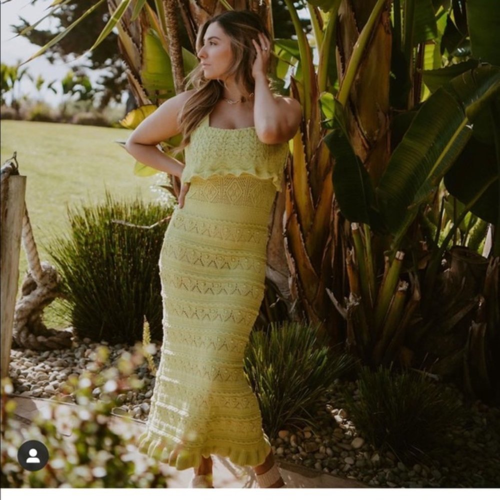 Zara long knit dress Green M - Picture 6 of 16